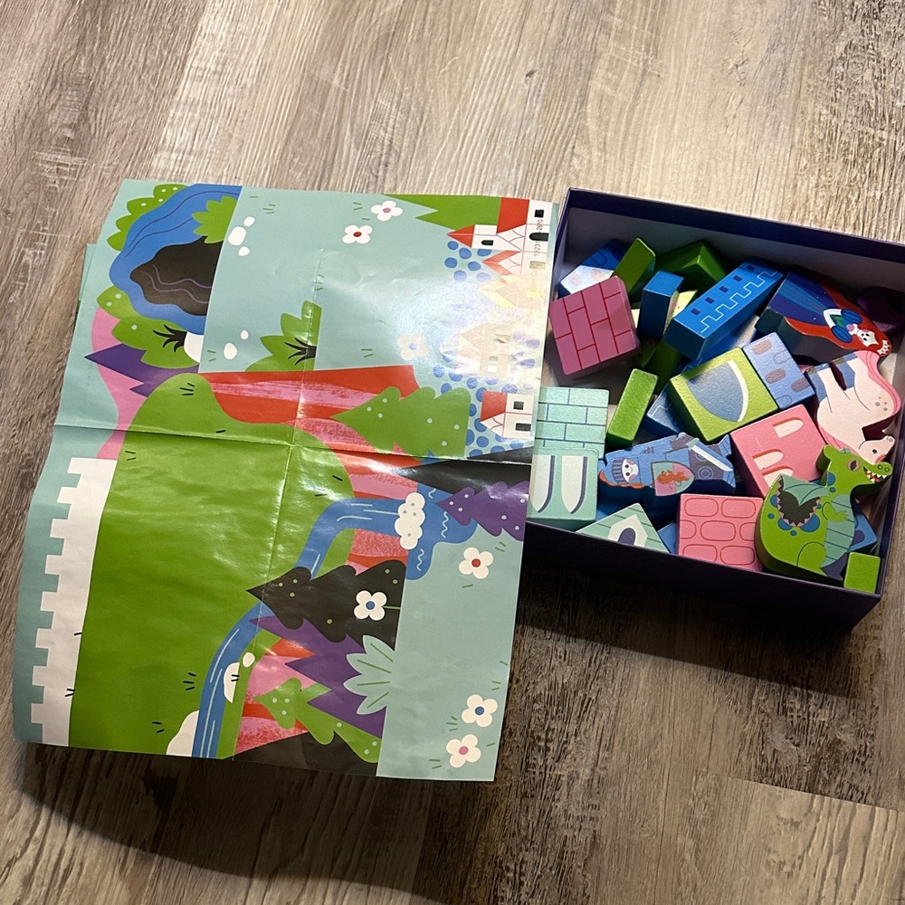 Crocodile Creek Wood Building Blocks Set - Multicolor - Picture 2 of 6